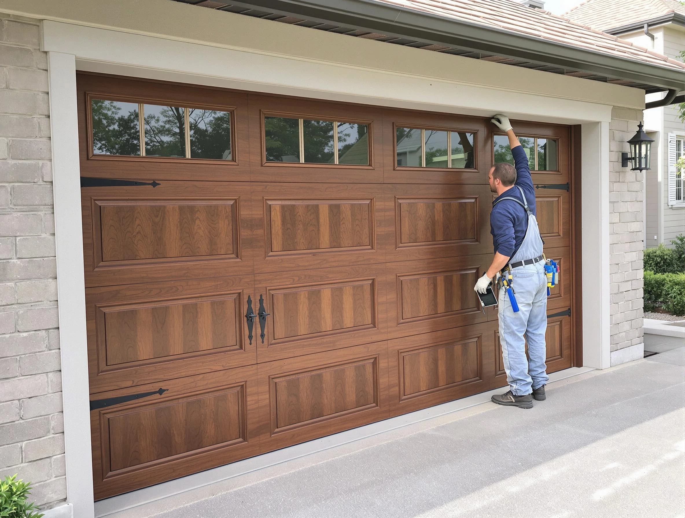 Custom garage door showcase by Falmouth Garage Door Repair in Falmouth
