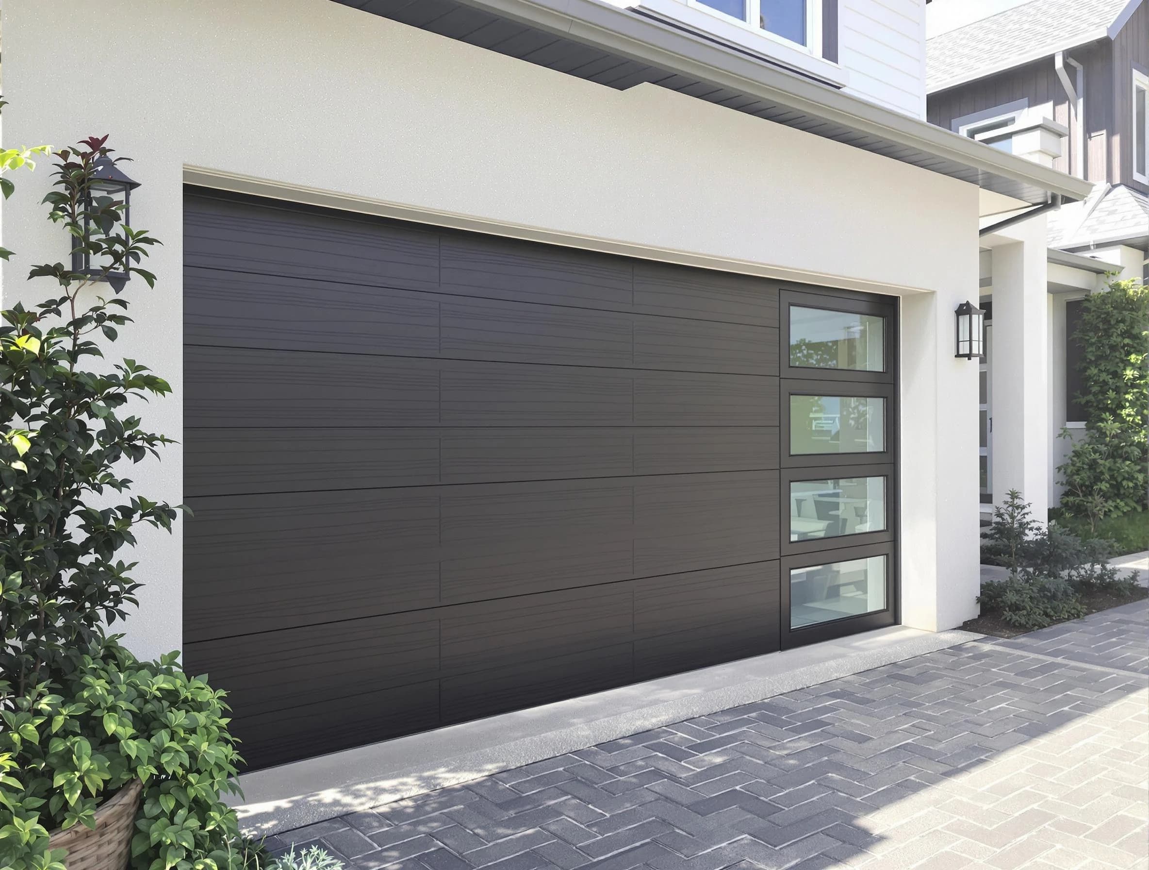 Custom garage door installation by Falmouth Garage Door Repair in Falmouth