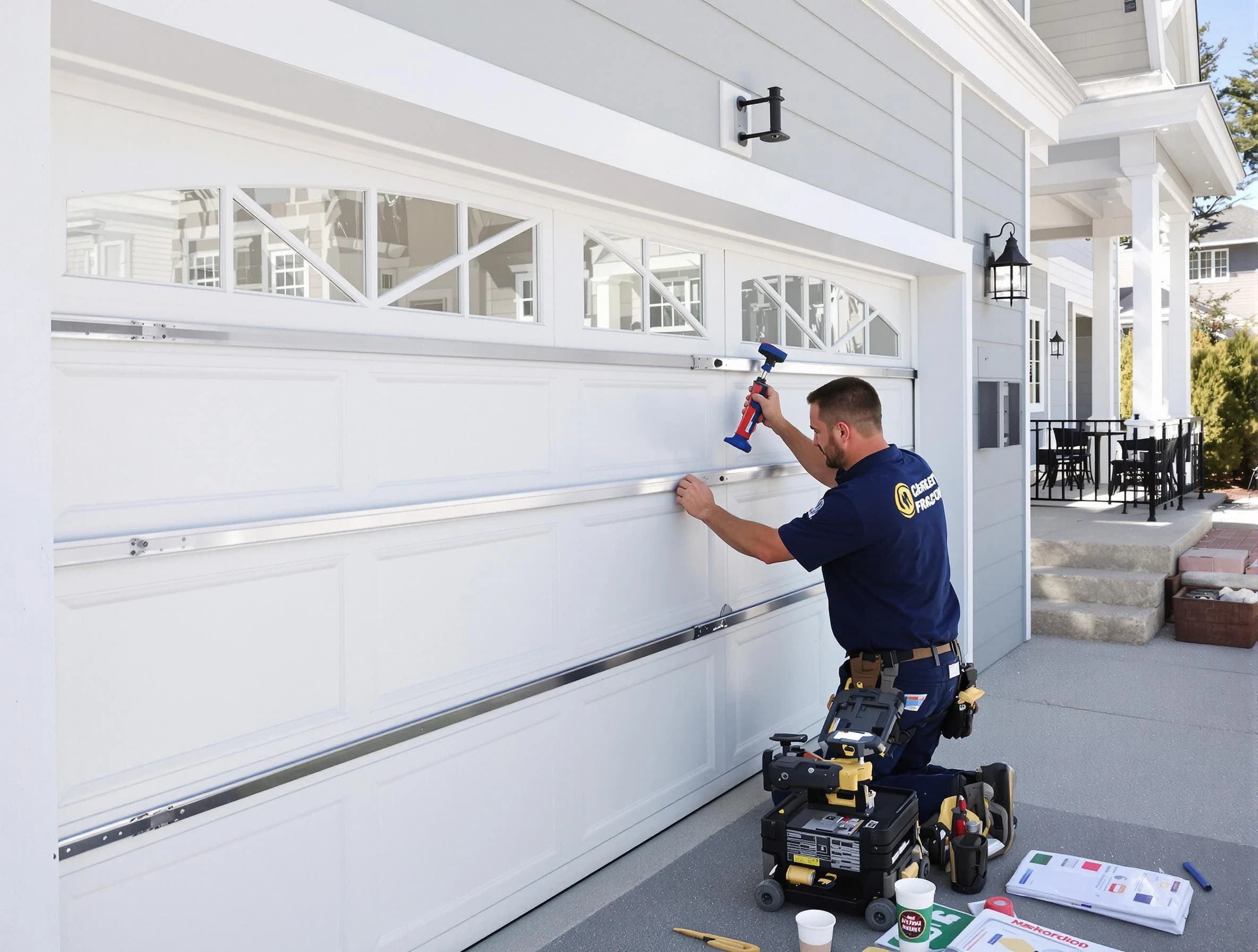 Professional garage door installation by Falmouth Garage Door Repair in Falmouth