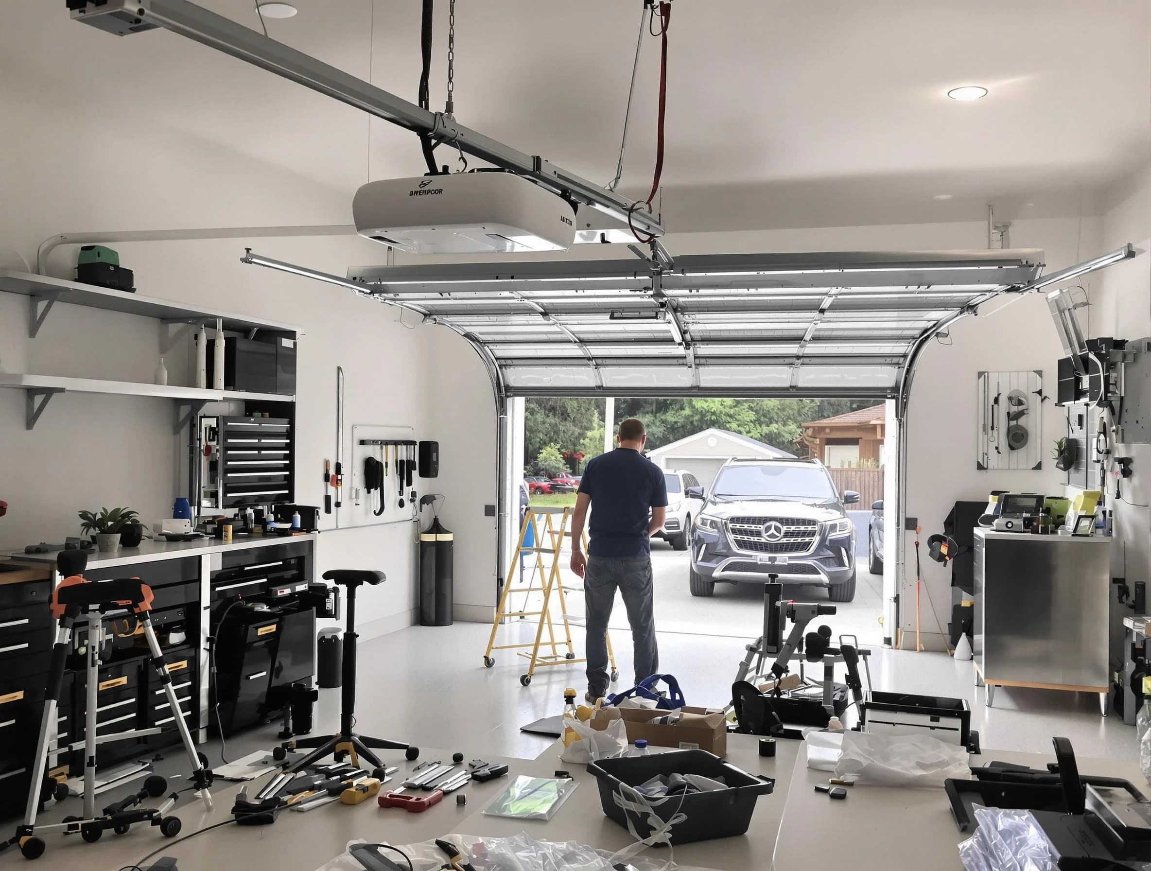 Garage door opener installation by Falmouth Garage Door Repair in Falmouth