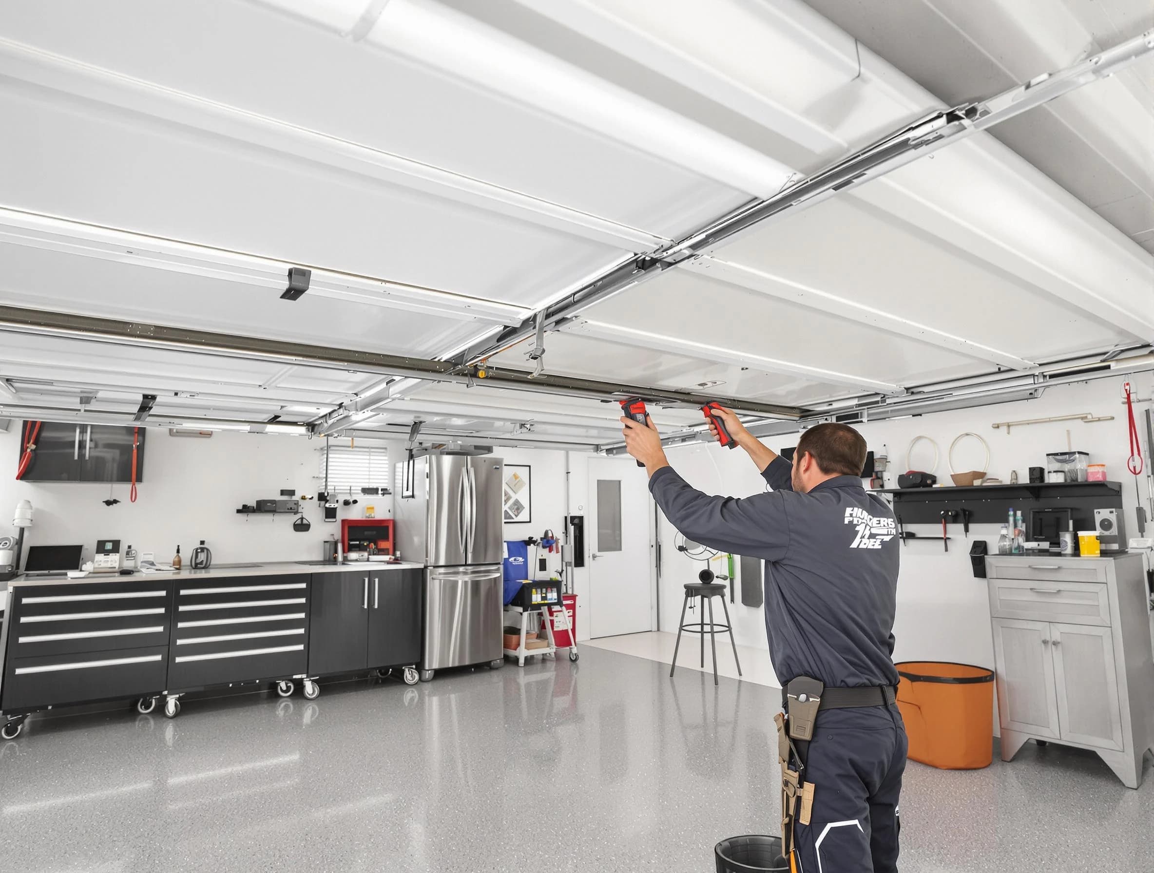 Overhead garage door repair service by Falmouth Garage Door Repair in Falmouth