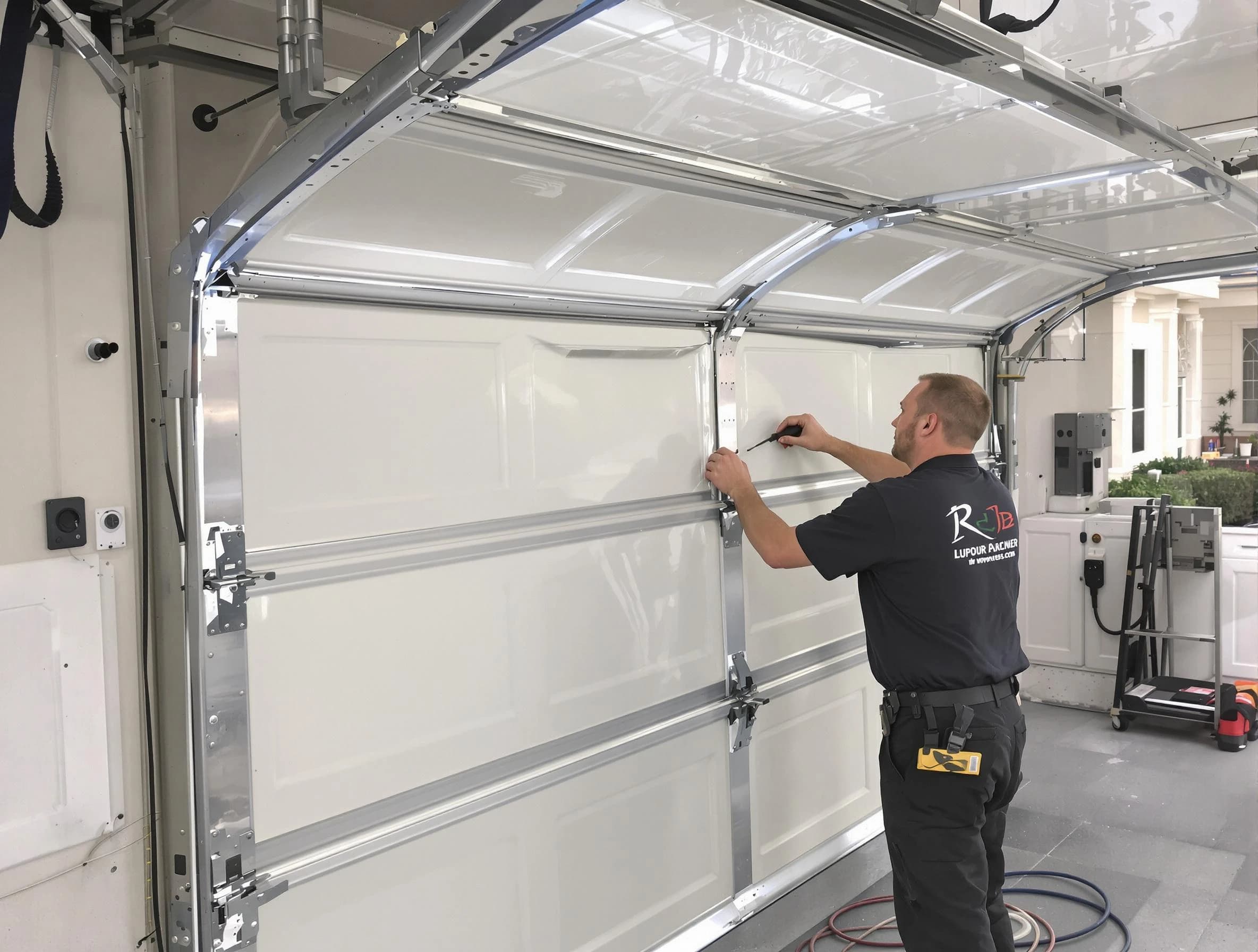 Falmouth Garage Door Repair professional performing panel repair in Falmouth