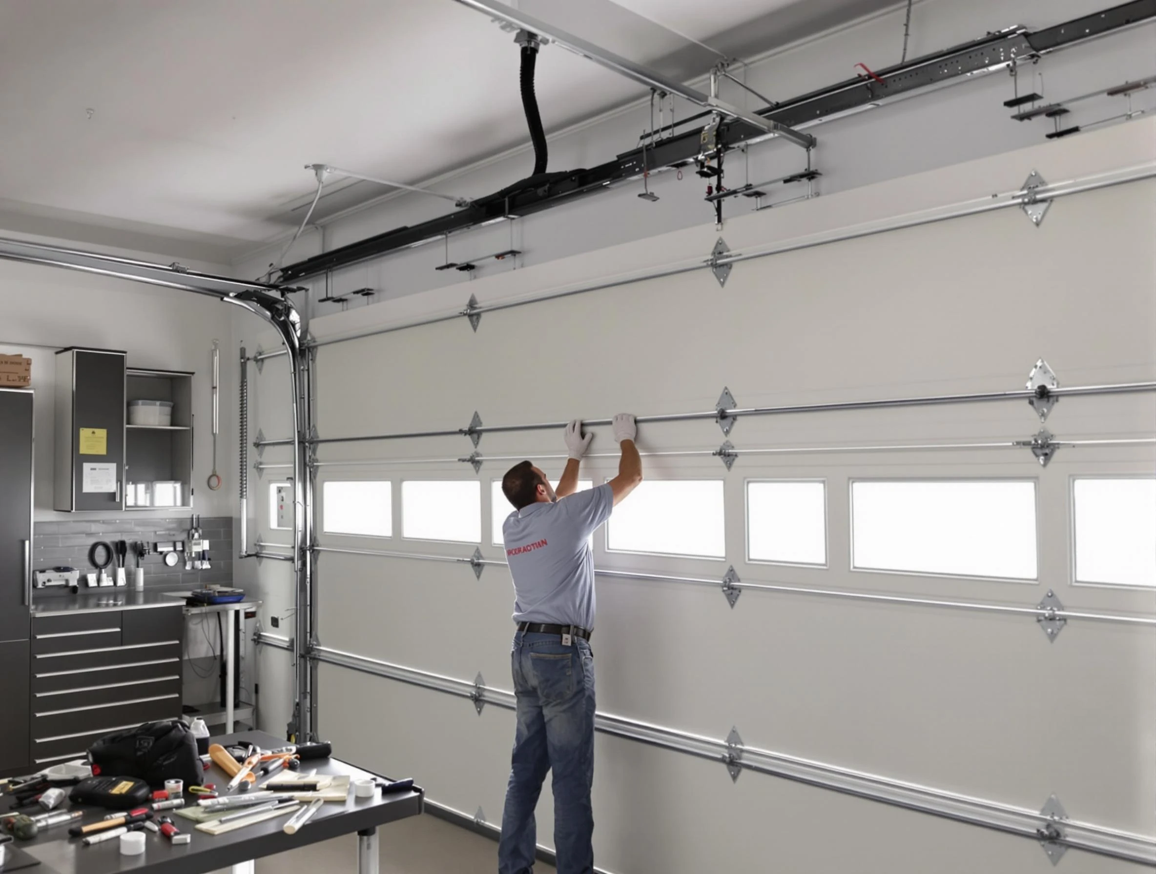 Garage Door Track Repair in Falmouth