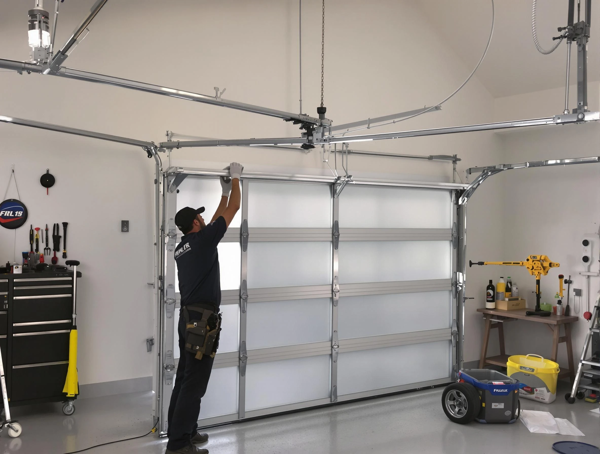 Falmouth Garage Door Repair certified team performing precision garage door installation in Falmouth