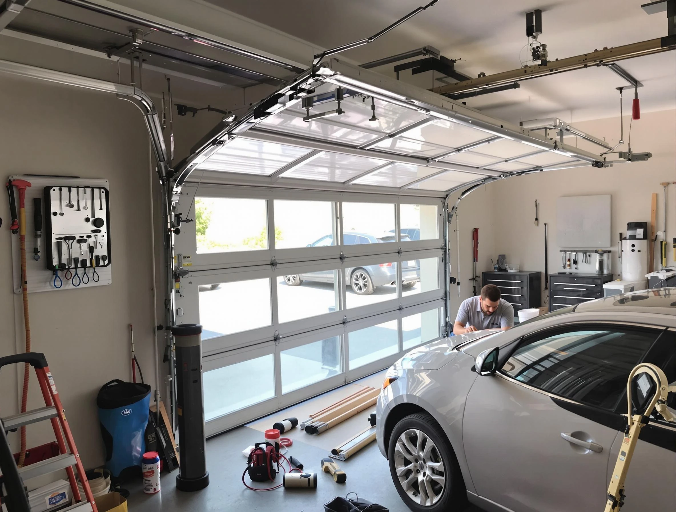 Garage door noise reduction service by Falmouth Garage Door Repair in Falmouth